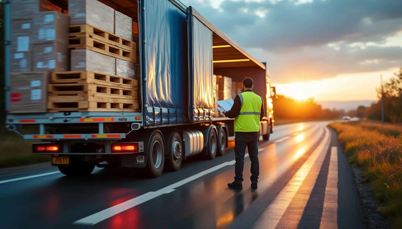 Illustration: Comprendre les bases de l’assurance pour le transport de marchandises par la route