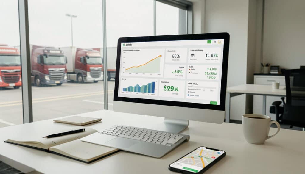 Tableau de bord du transport routier et performance